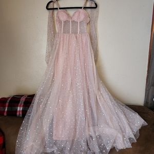 Shein Sparkling Pink Fairy Dress- Altered